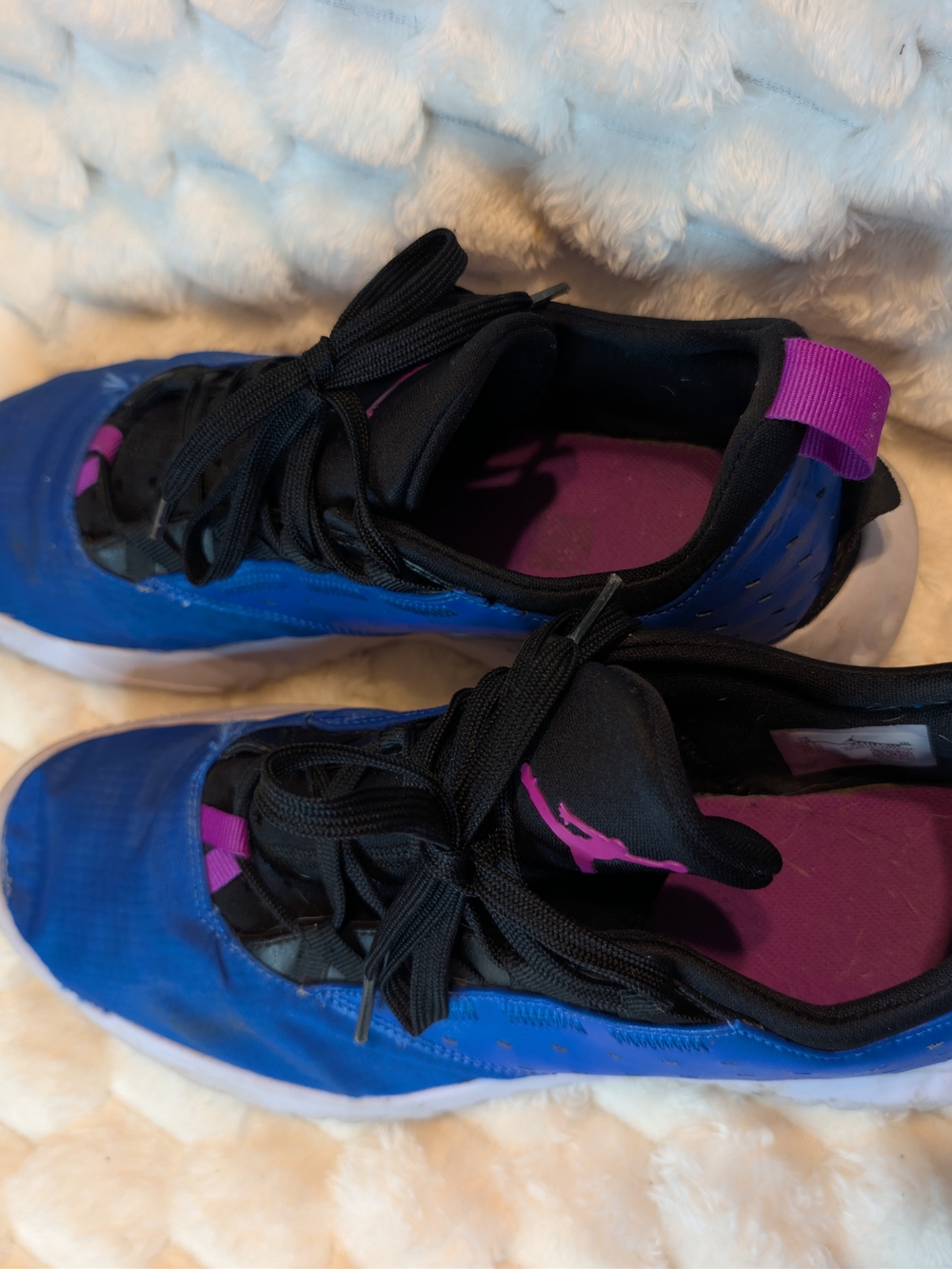 Nike Jordan Jumpman Hustle Blue Black Pink Basketball Shoes Men's Size 10 - Picture 2 of 8